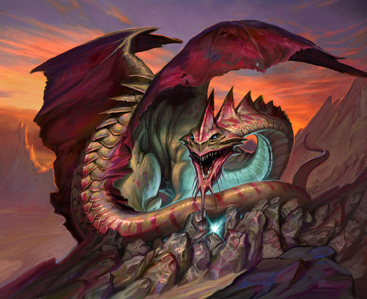 hoarding dragon mtg art
